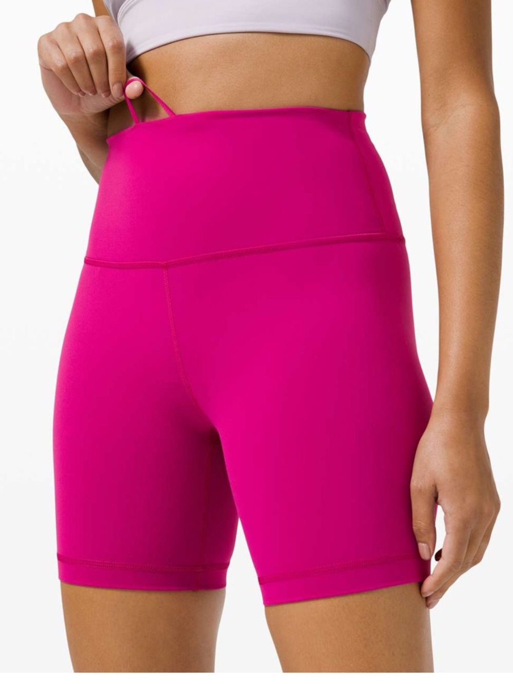 Lululemon Ripened Raspberry Wonder Train High Rise Shorts Size 4 - Picture 4 of 10